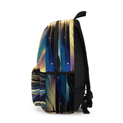 "Midnight Majesty: Abstract Ocean Reflections" - The Alien Backpack