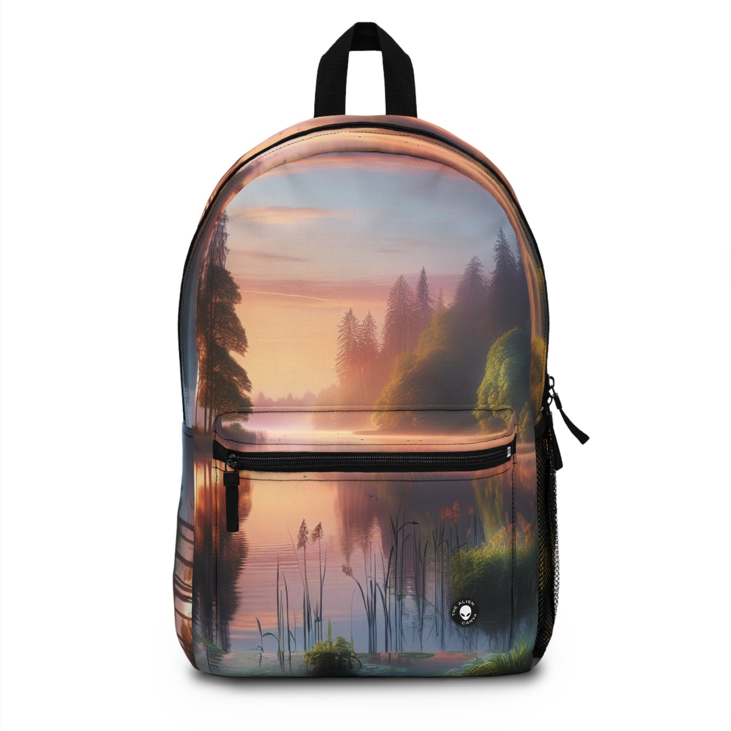 "Urban Symmetry: A Hyperrealistic Exploration of City Life" - The Alien Backpack Hyperrealism