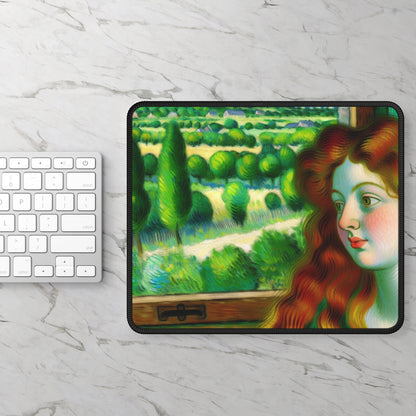 "French Countryside Escape" - The Alien Gaming Mouse Pad Post-Impressionism Style