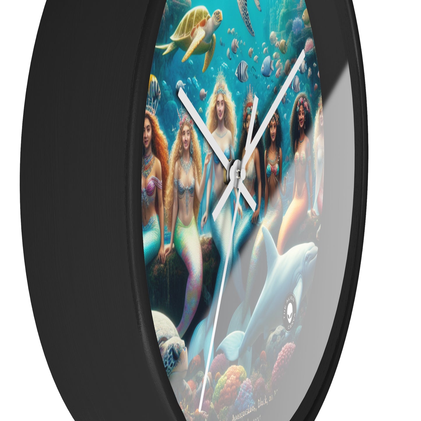 "Dive into the Enchanted Abyss: A Mermaid's Paradise" - The Alien Wall Clock