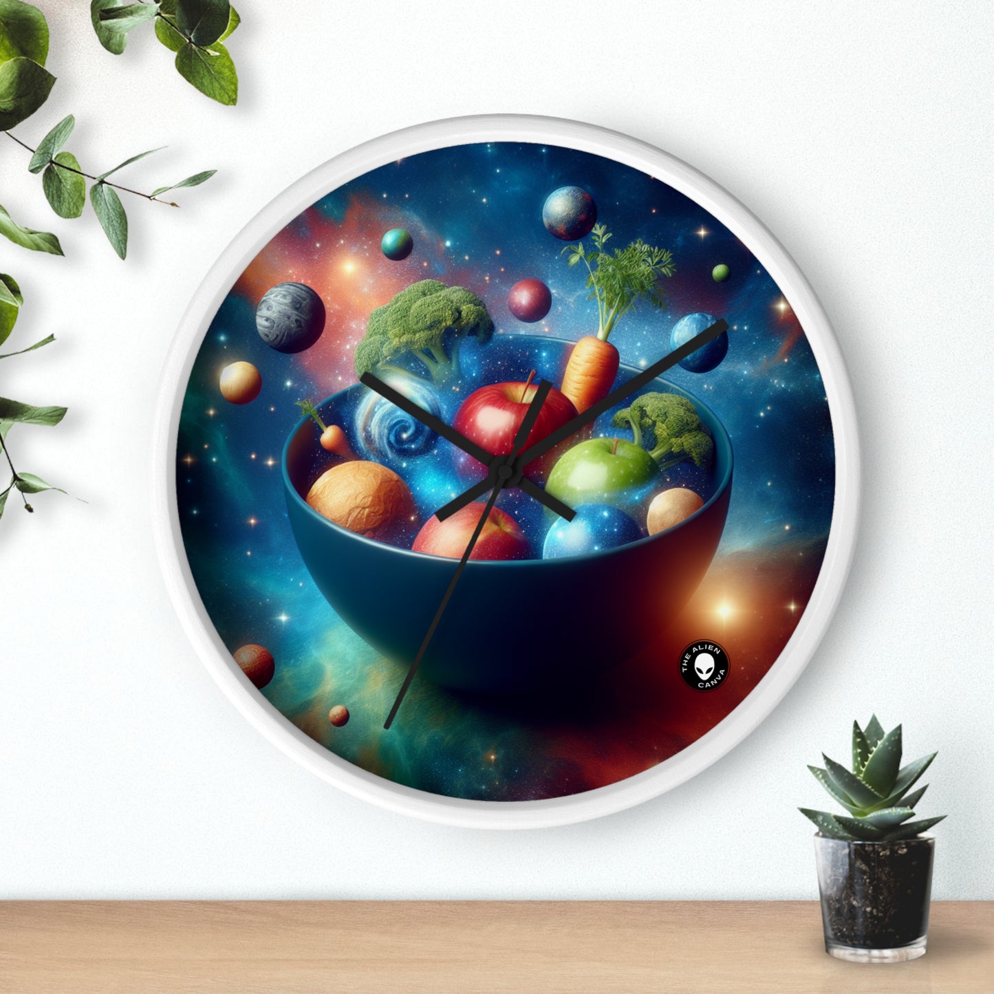 "Galactic Fruit Salad" - The Alien Wall Clock