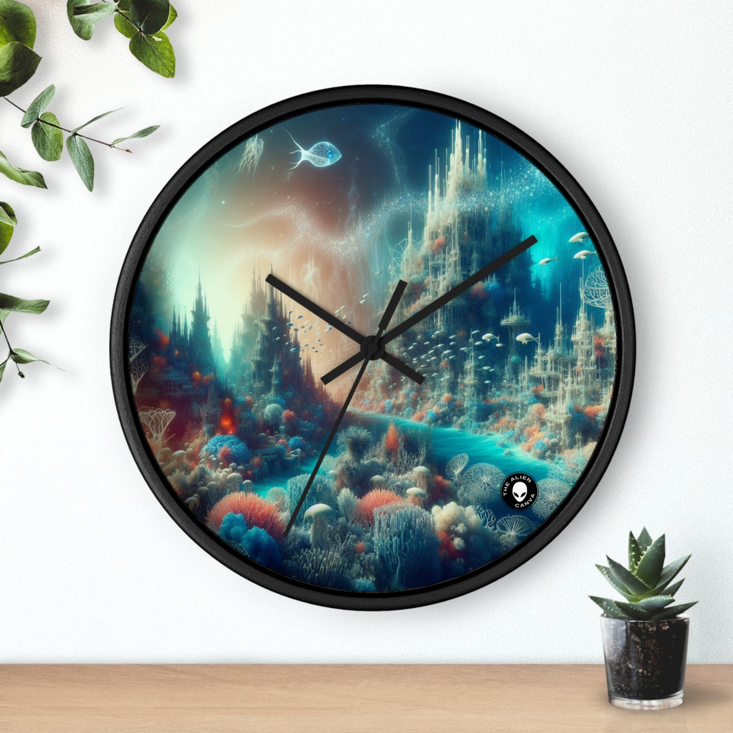 "Deep Sea Dreamscape" - The Alien Wall Clock