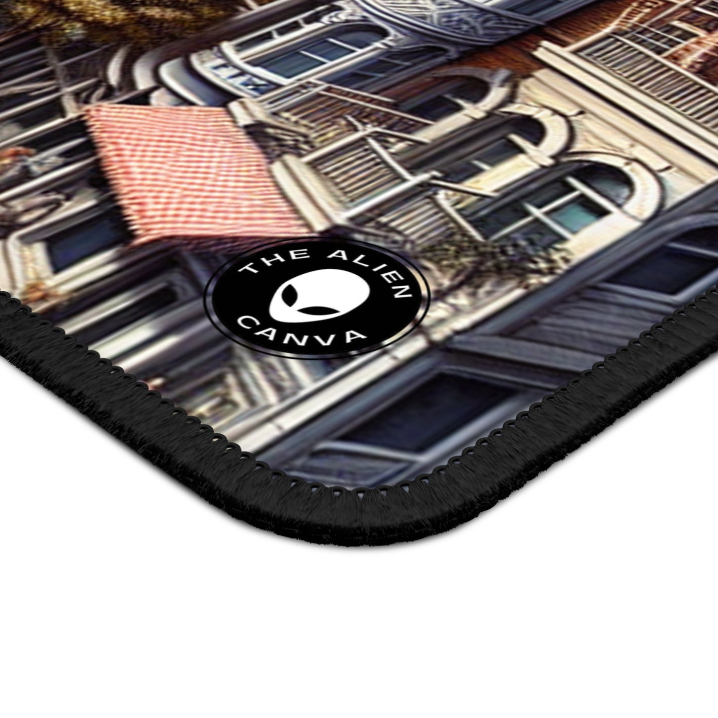 "Pasaje Encantado: Trascendiendo la Realidad" - The Alien Gaming Mouse Pad Trompe-l'oeil