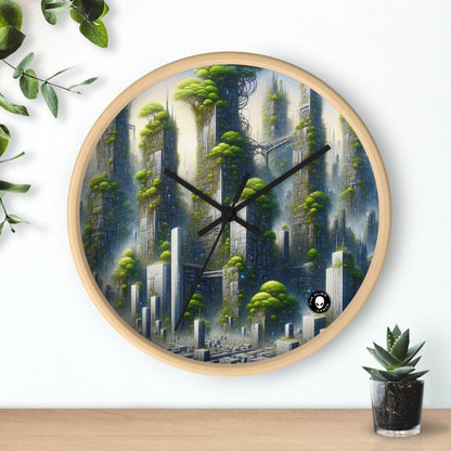 "Biodome Cityscape": el reloj de pared extraterrestre