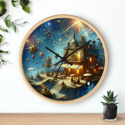 "Kitchen Enchantment: A Whimsical World of Living Objects" - The Alien Wall Clock Magic Realism