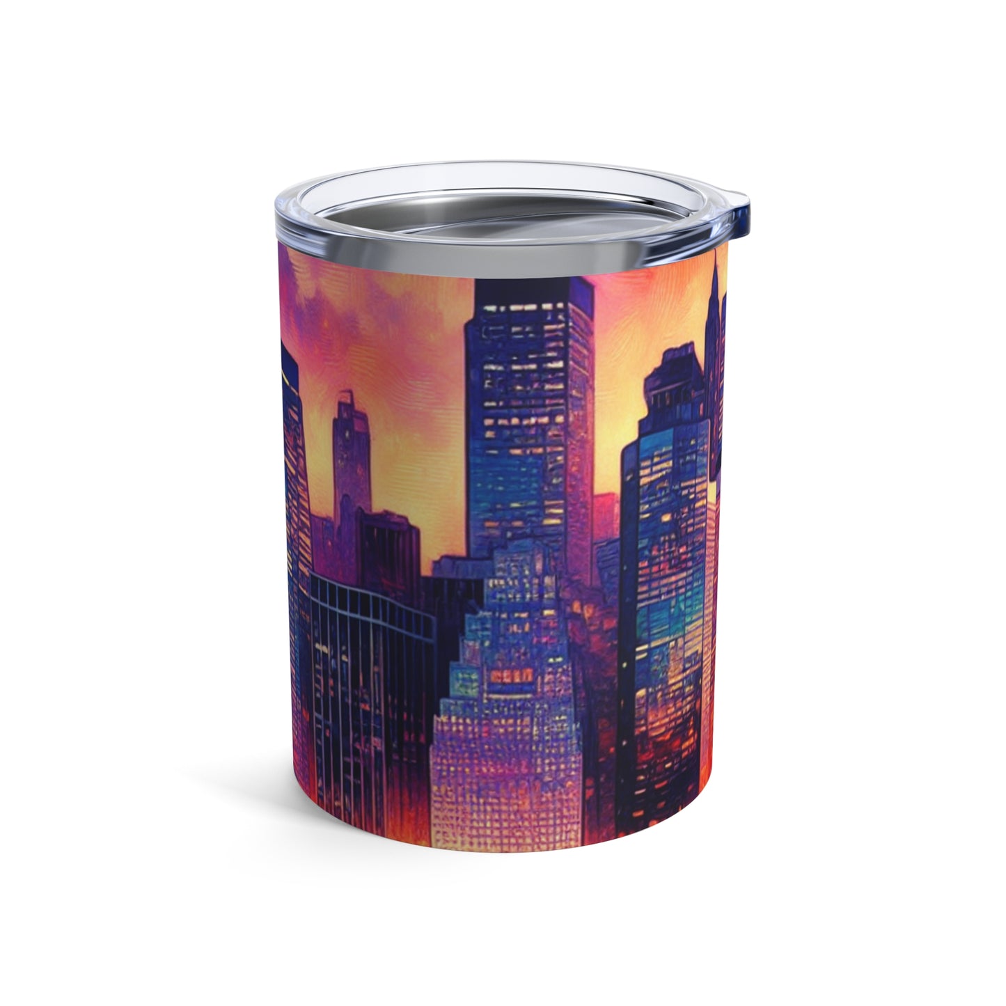 Hidden Oasis: A Spontaneous Impressionism Masterpiece in Vibrant Hues - The Alien Tumbler 10oz Impressionism