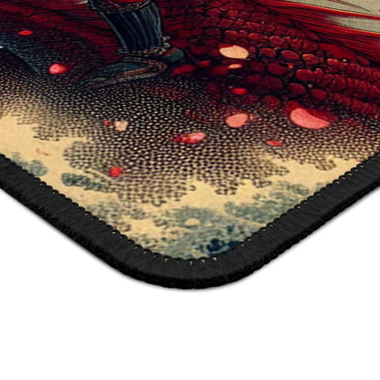 "Storming into Battle: A Samurai's Tale" - The Alien Gaming Mouse Pad Estilo Ukiyo-e (impresión en madera japonesa)