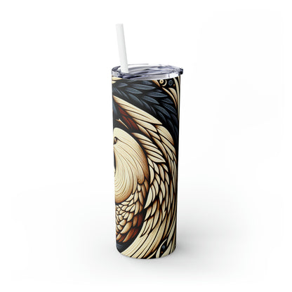 « Un espoir pour la paix » - The Alien Maars® Skinny Tumbler avec paille 20oz Style symbolisme