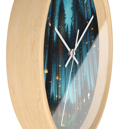 "Twilight Enchantment: Firefly Forest" - The Alien Wall Clock