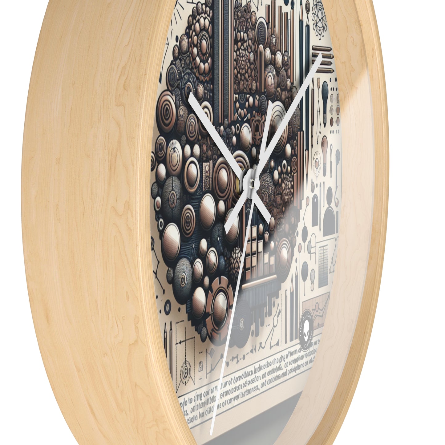 "Community Canvas: A Living Art Installation" - The Alien Wall Clock Social Sculpture