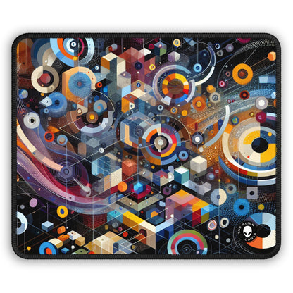 "A Geometric Moment In Time" - The Alien Gaming Mouse Pad Digital Art