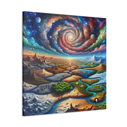 "Galactic Mosaic: A Surreal Landscape" - The Alien Canva