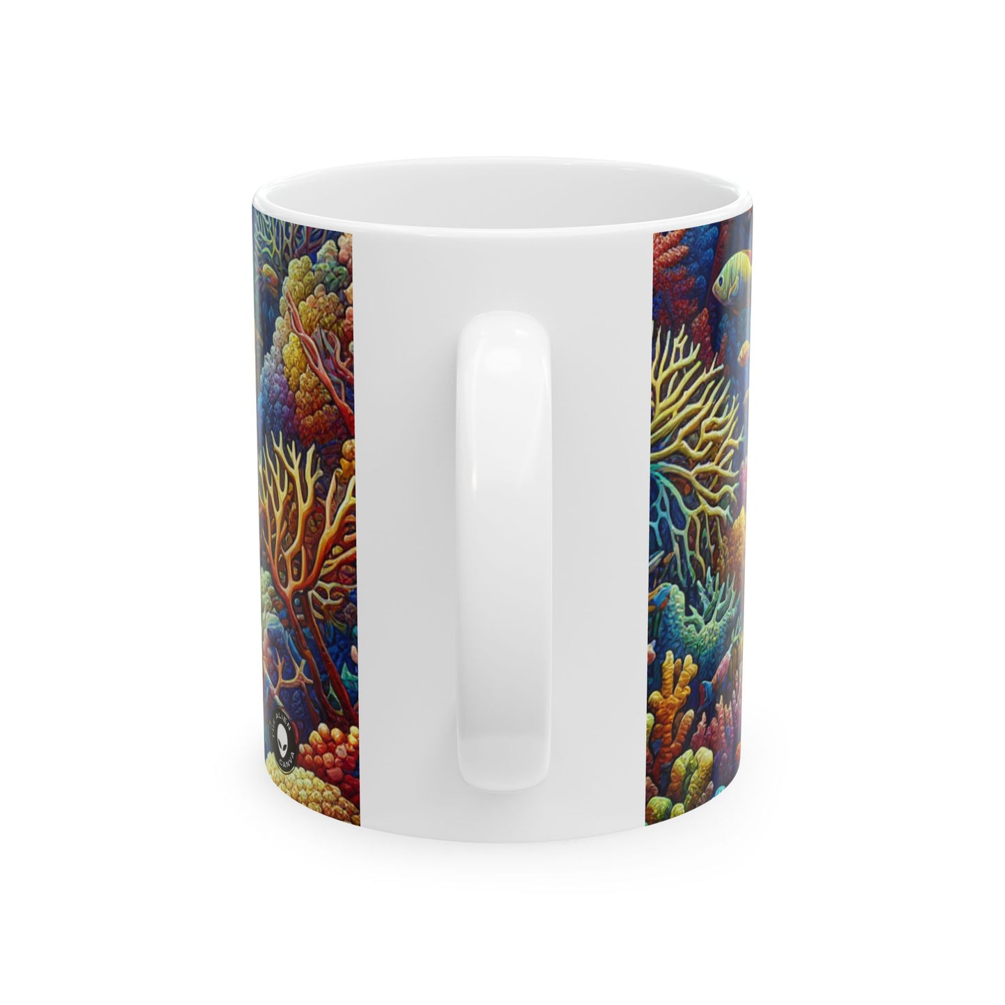 "Marine Paradise: Colorful Coral Reef Wildlife" - The Alien Ceramic Mug 11oz