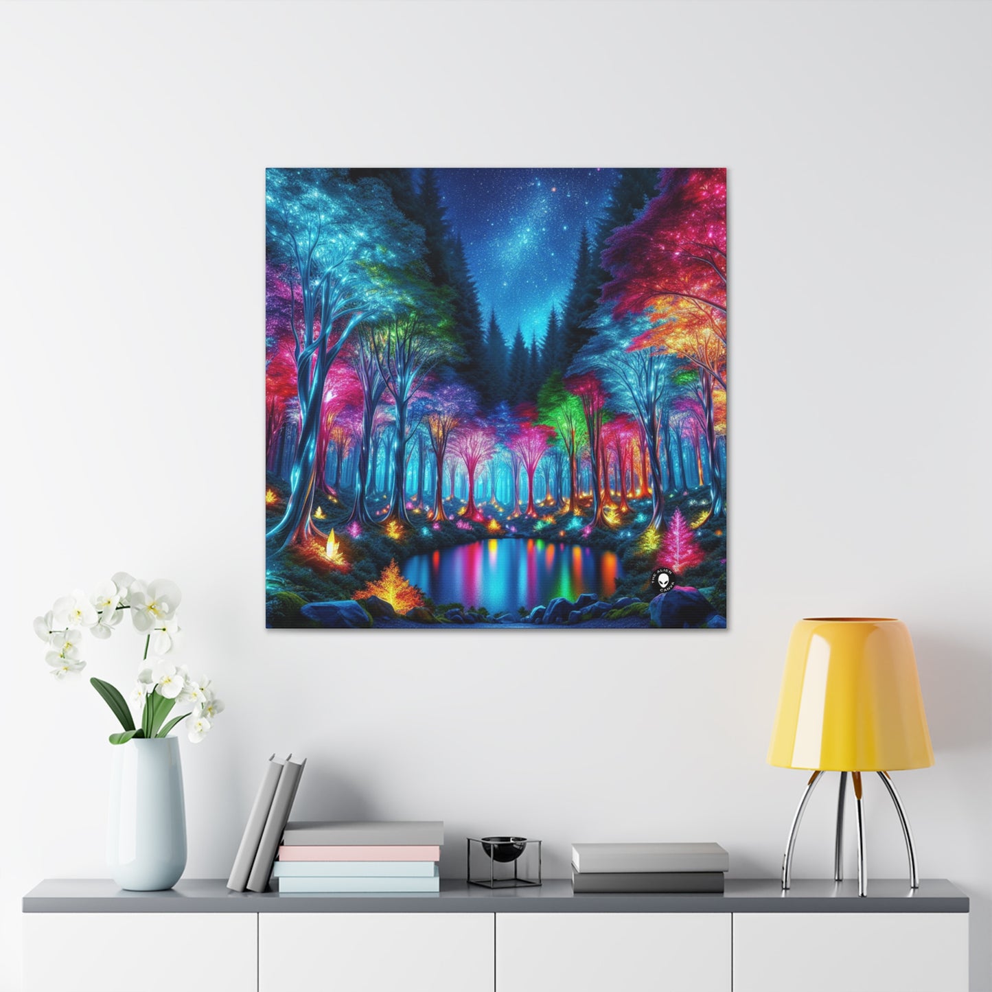 "Crystal Glow: The Enchanted Forest" - The Alien Canva