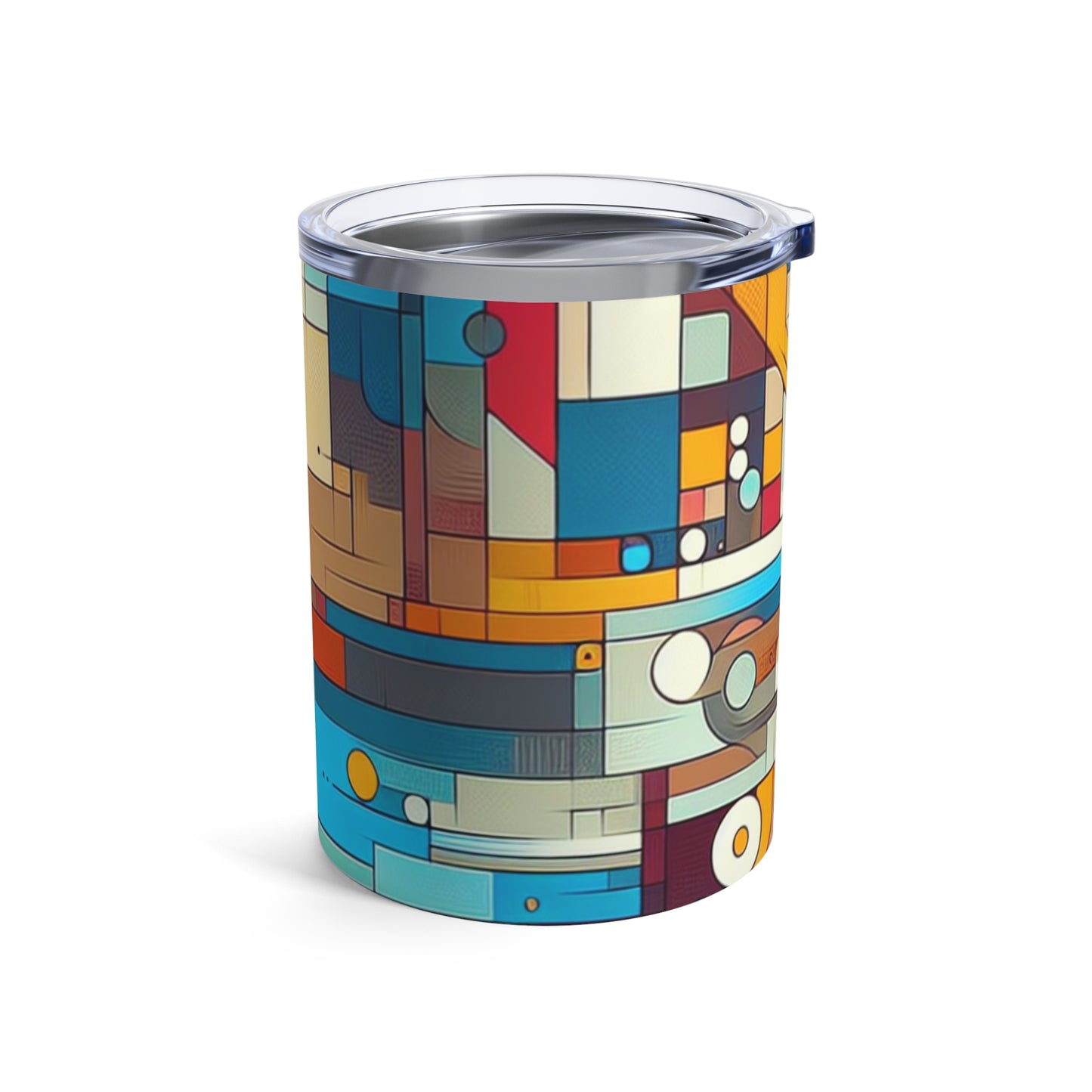 "Torbellino Galáctico: Una exploración abstracta de los misterios cósmicos" - The Alien Tumbler 10oz Arte abstracto