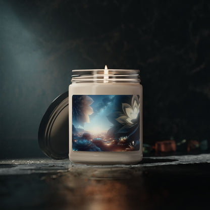 "Midnight Blooms: The Glow of Giant Flowers" - The Alien Scented Soy Candle 9oz