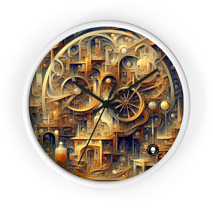 "Unity in Vibrant Harmony: An Abstract Metaphysical Exploration" - The Alien Wall Clock Metaphysical Art