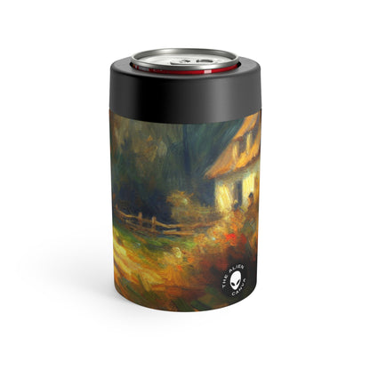 "Sunset Serenity: Impressionist Garden Painting" - The Alien Can Holder Impressionism