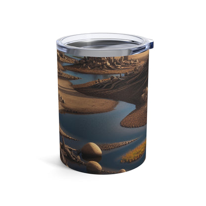 Traces transitoires : une installation immersive de Land Art explorant la fragilité des souvenirs - The Alien Tumbler 10oz Land Art