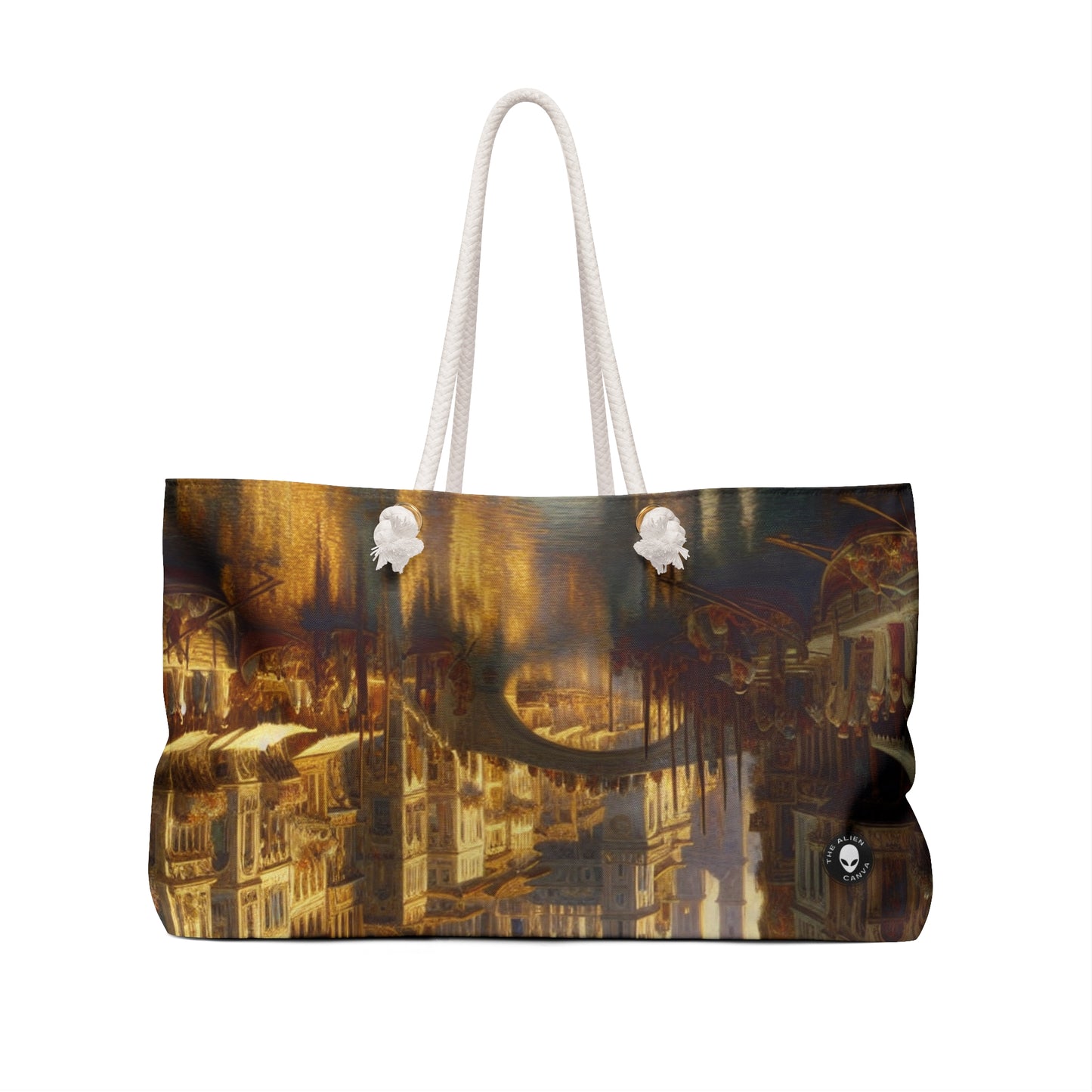 "Riviera Rhapsody: Una oda abstracta al Mediterráneo francés" - The Alien Weekender Bag Nueva pintura europea