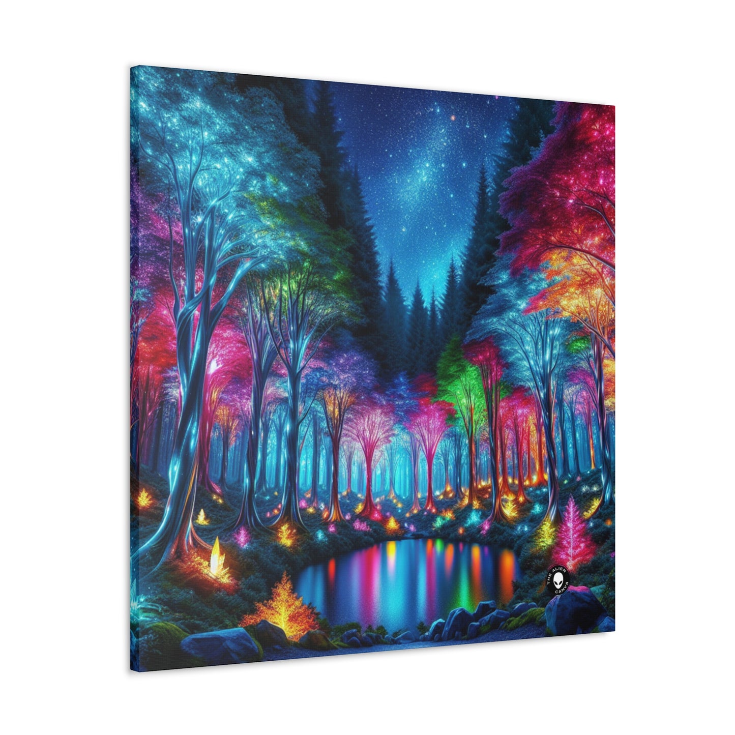 "Crystal Glow: The Enchanted Forest" - The Alien Canva