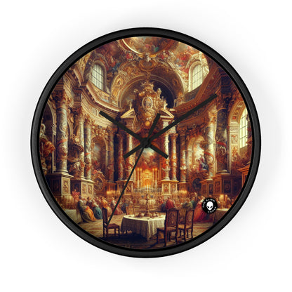 "Masquerade Majesty: A Regal Baroque Ballroom" - The Alien Wall Clock Baroque