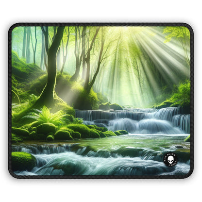 "Enchanting Waterfall Oasis" - The Alien Gaming Mouse Pad