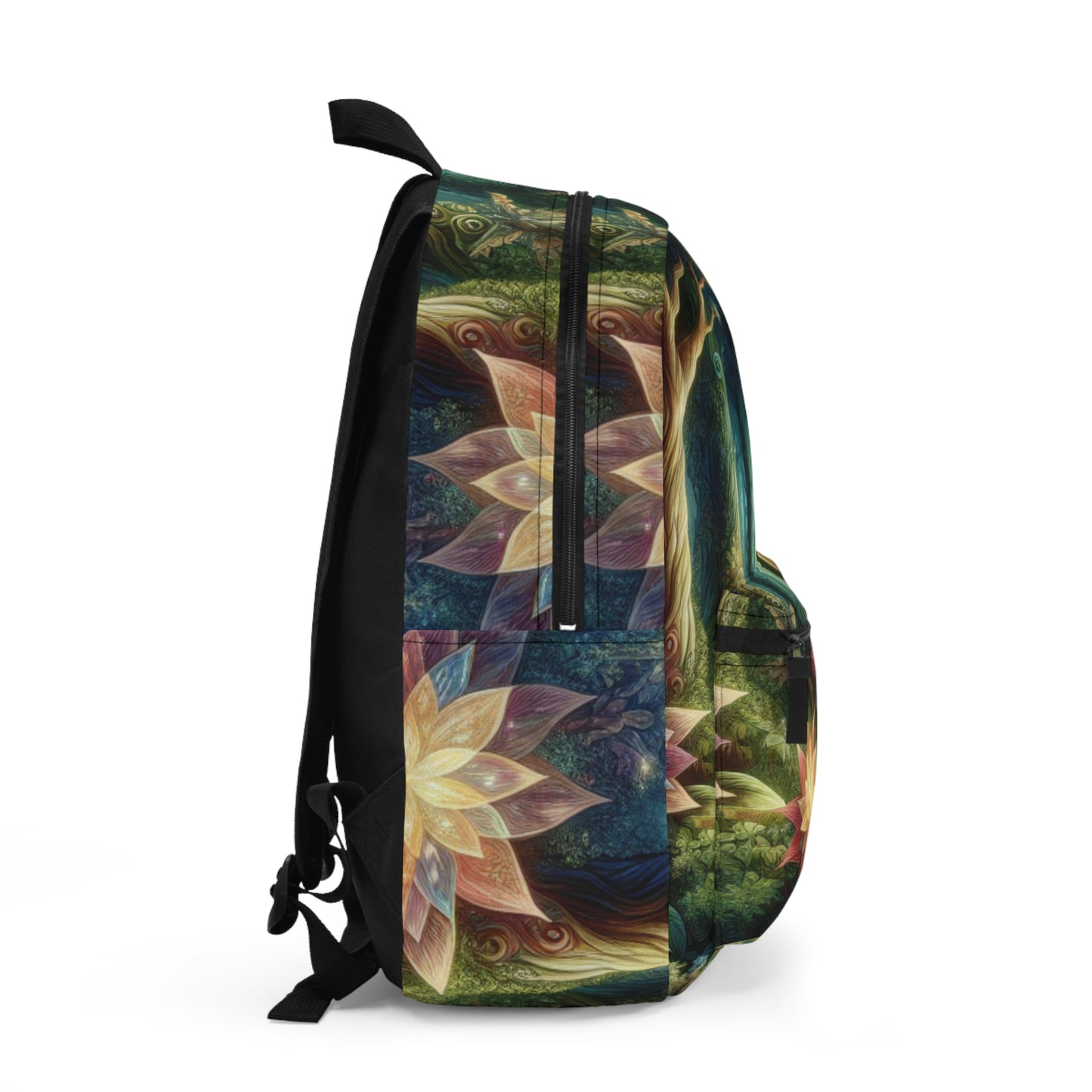 Enchanted Woodland: Glowing Blossoms and Mystical Beings - The Alien Backpack