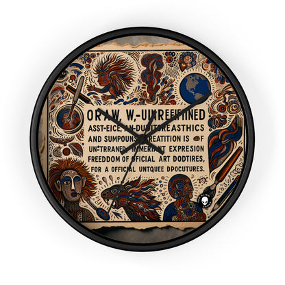 "Visions of the Beyond: A Surreal Dreamscape" - The Alien Wall Clock Outsider Art