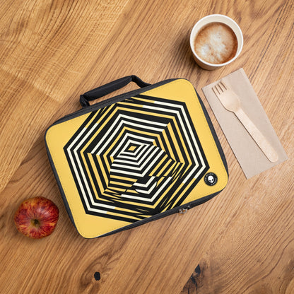 "Illusions dynamiques : Exploration de l'Op Art" - Le sac à lunch Alien Art optique (Op Art)