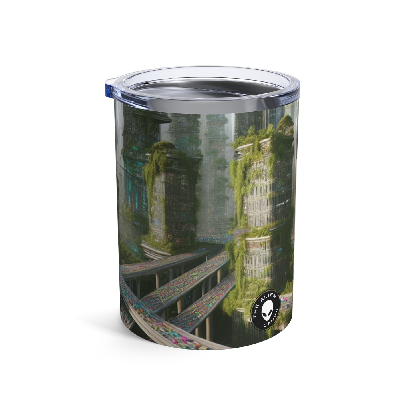 "Futuristic Utopia: Nature and Technology in Harmony" - The Alien Tumbler 10oz