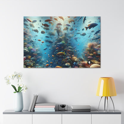 "Glimmering Reef: A Colorful Underwater Wonderland" - The Alien Canva