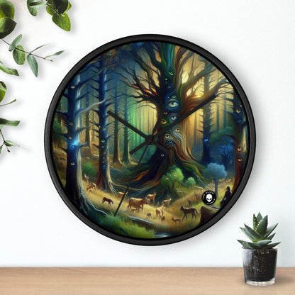 "Watchful Forest: The Trees with Eyes" - The Alien Wall Clock