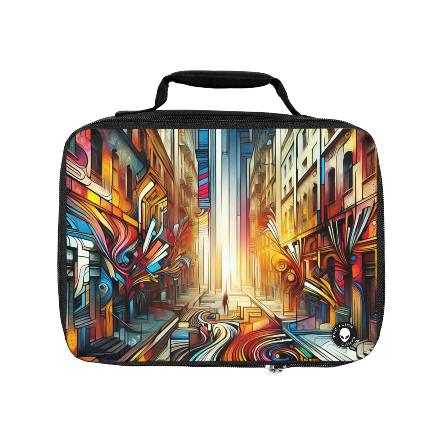 "Écosystème urbain : une fusion de graffitis" - Le sac à lunch Alien Graffiti Art