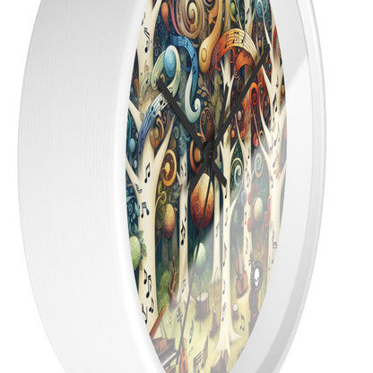 "Melodic Enchantment: The Instrumental Forest" - The Alien Wall Clock