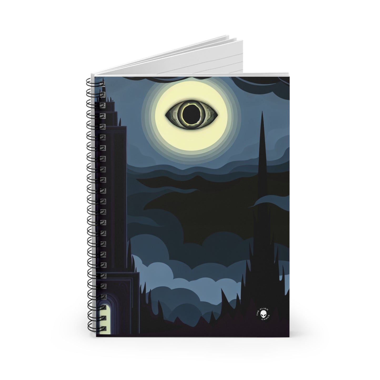 "Tower of Terror in Mordor" - The Alien Spiral Notebook (Ruled Line)