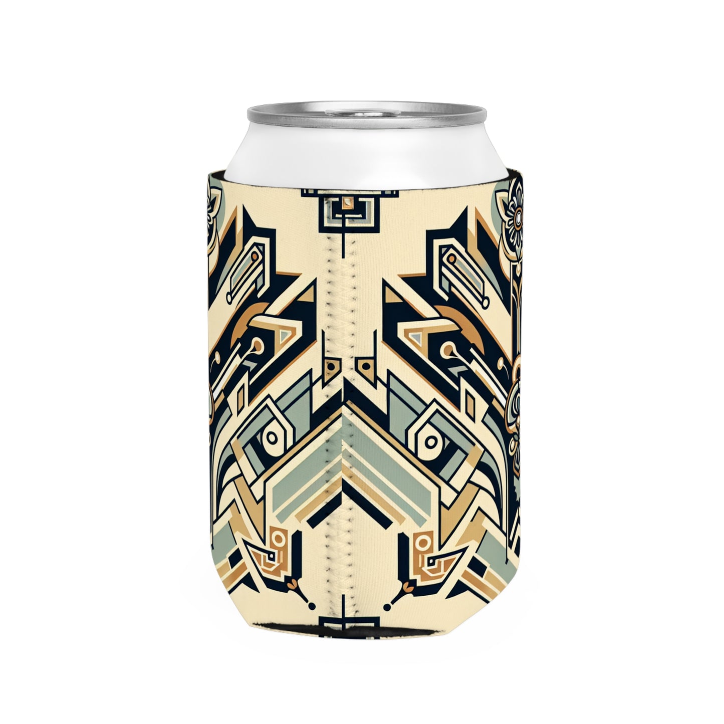 "Noches glamorosas: un paisaje urbano Art Deco" - The Alien Can Cooler Sleeve Art Deco