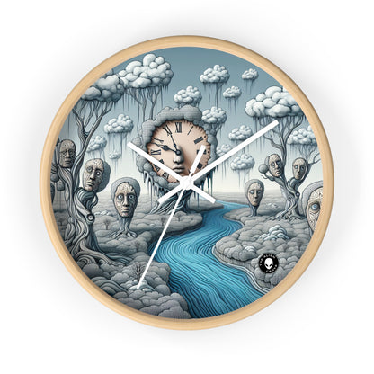 « Fantasy Wonderland : Là où le temps se courbe et où les arbres parlent » - L'horloge murale Alien