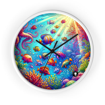 "Seaside Soiree: A Dance Party Under the Sea" - The Alien Wall Clock