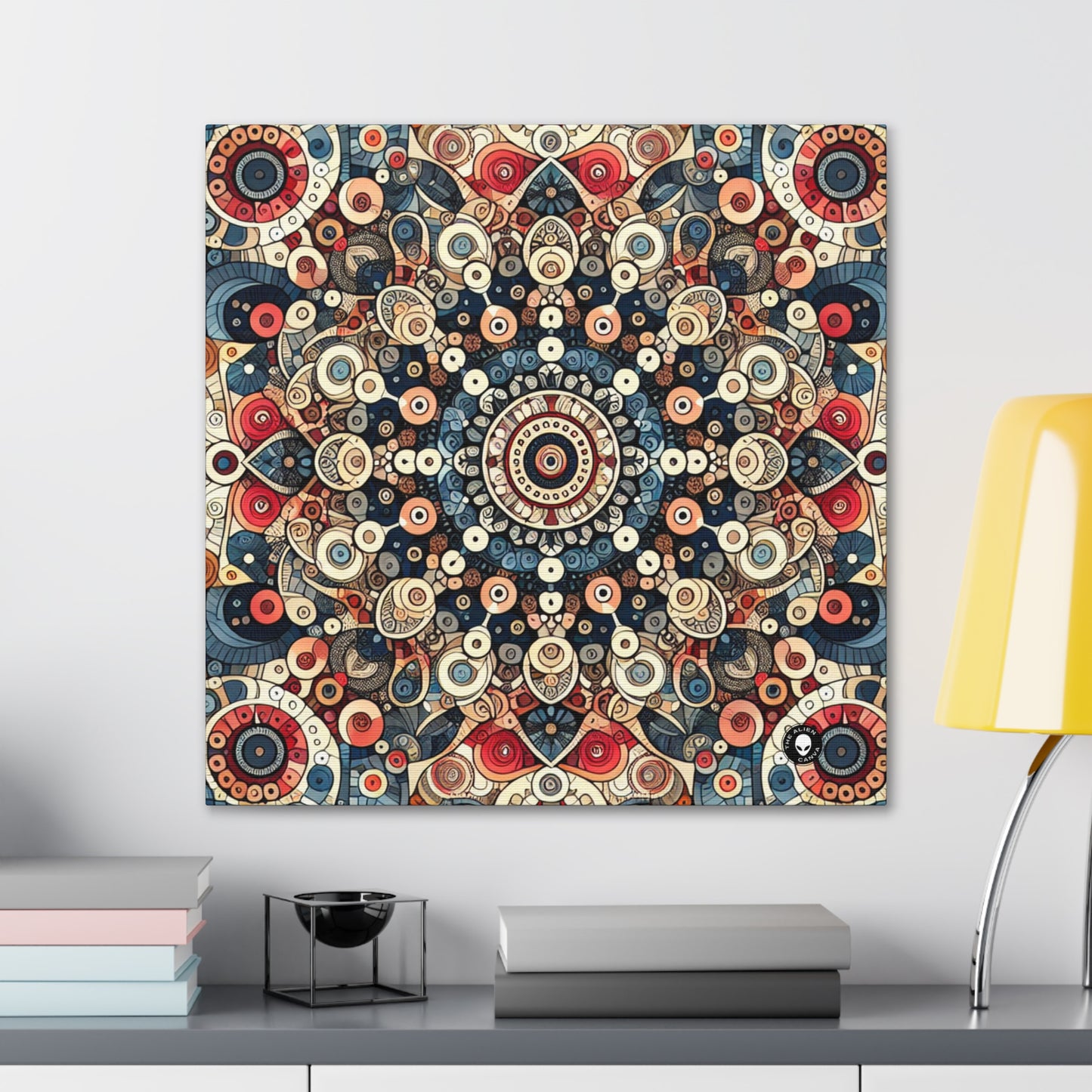 "Nature's Harmony: Floral Mandala Art" - The Alien Canva Pattern Art