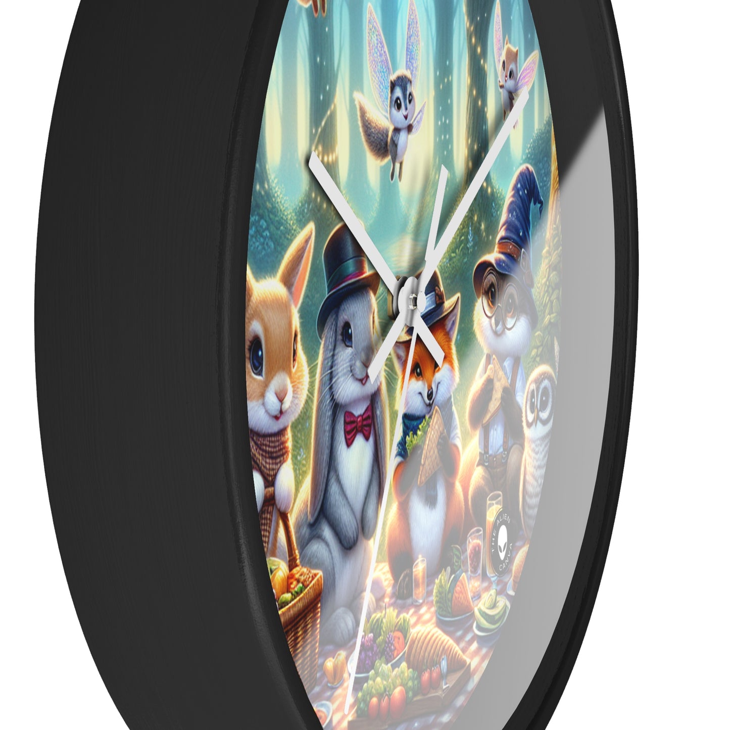 "Hats Off in the Enchanted Forest" - The Alien Wall Clock