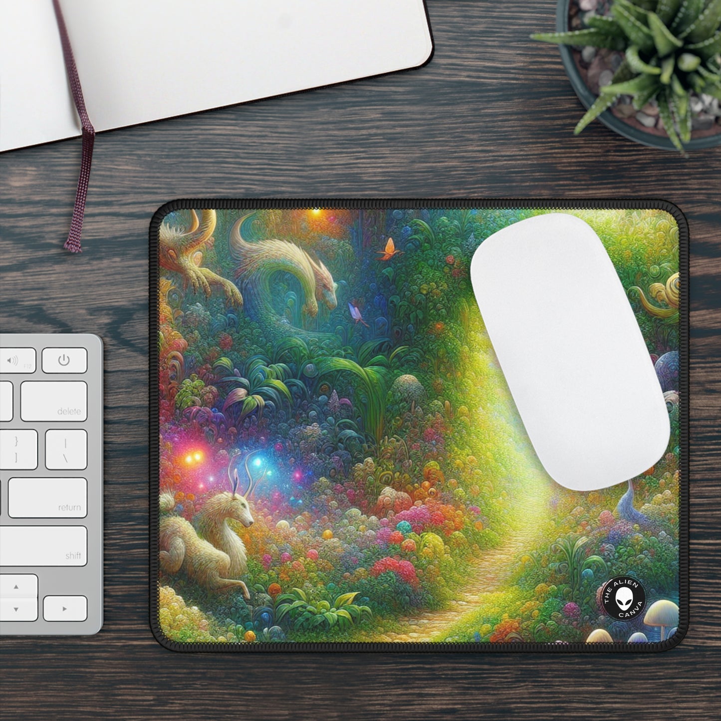 "Mystical Garden of Enchantment" - The Alien Gaming Mouse Pad