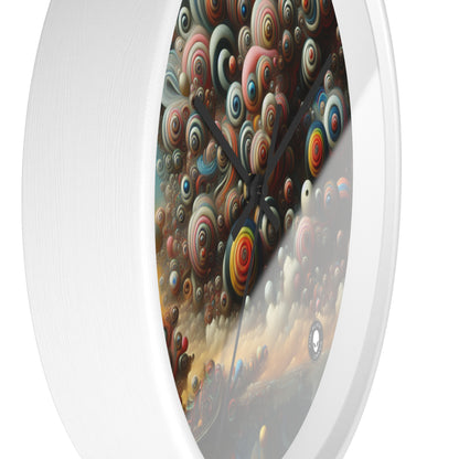 "Dreamscape Sojourn" - The Alien Wall Clock Surrealism