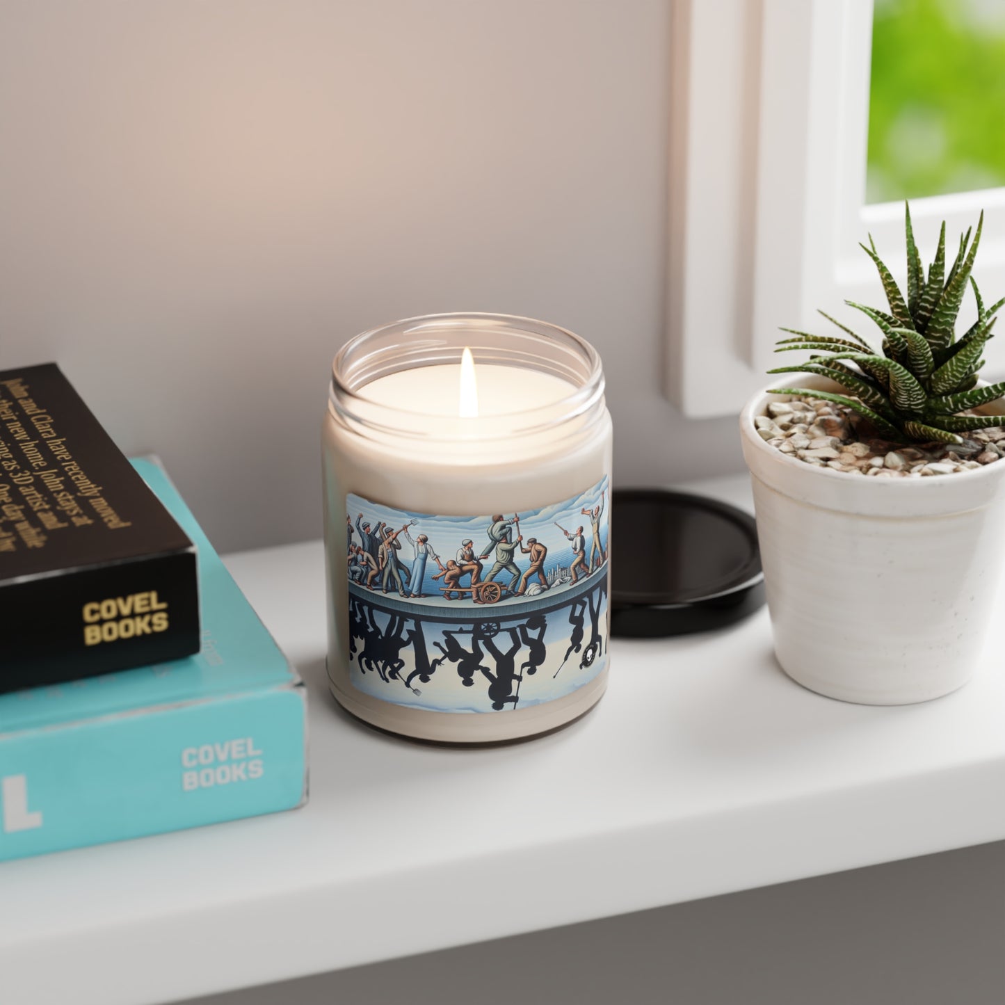 "Dilemas digitales: exploración de la condición humana en la era de la tecnología" - The Alien Scented Soy Candle 9oz Social Realism