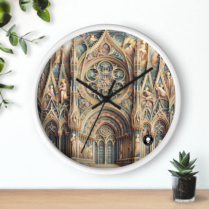 "Armonía de los Ángeles: Serenata Celestial al Anochecer" - The Alien Wall Clock International Gothic