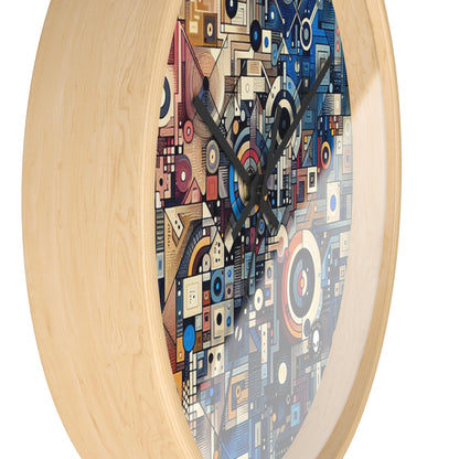 "Connected Hearts: Love in the Digital Age" - The Alien Wall Clock Conceptual Art