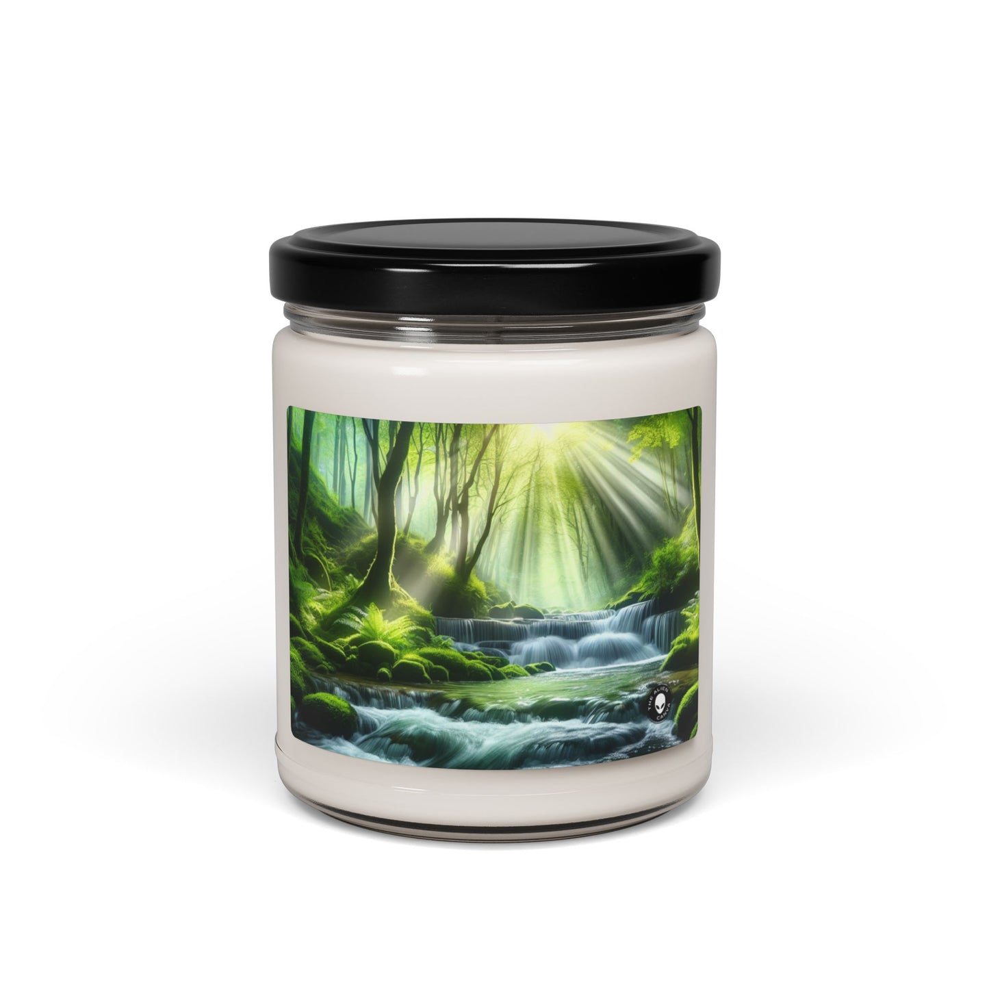 "Oasis de cascade enchanteresse" - Bougie parfumée au soja Alien 9oz