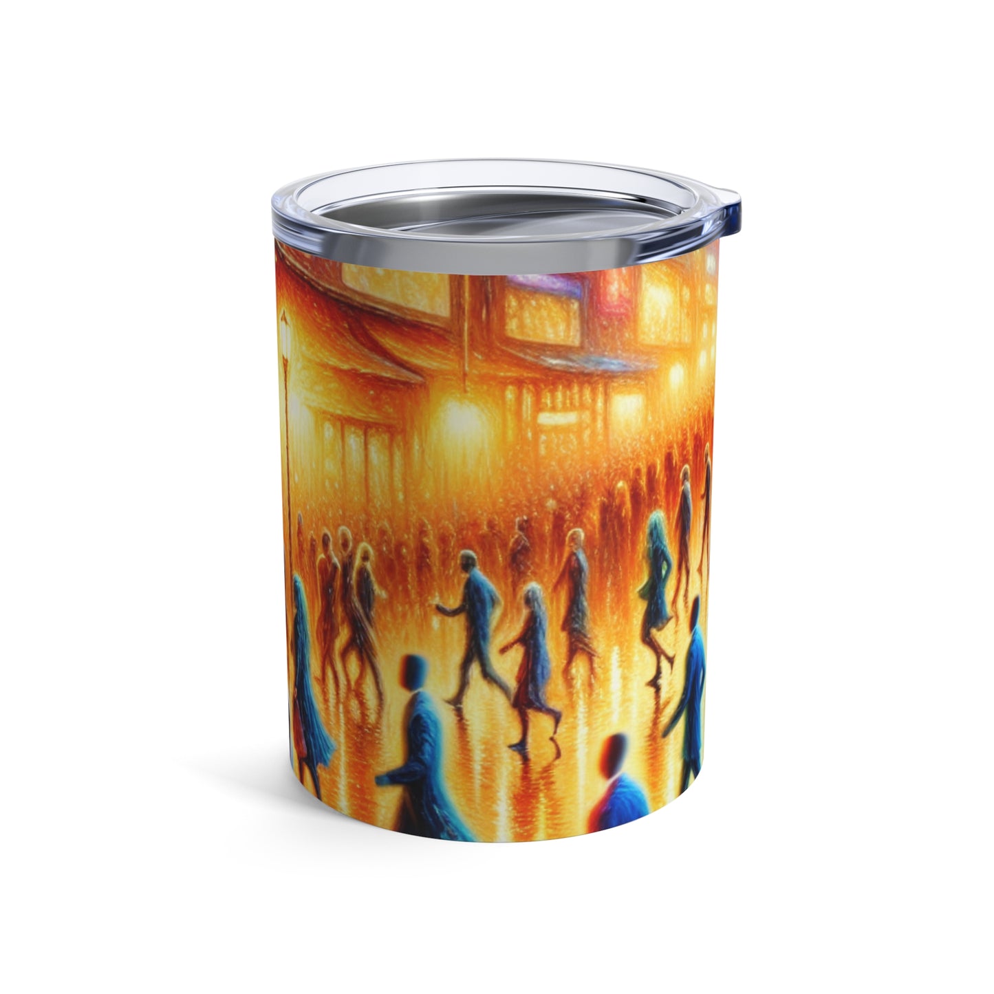 "Neon Nightscapes: A Symphony of City Chaos" - The Alien Tumbler 10oz