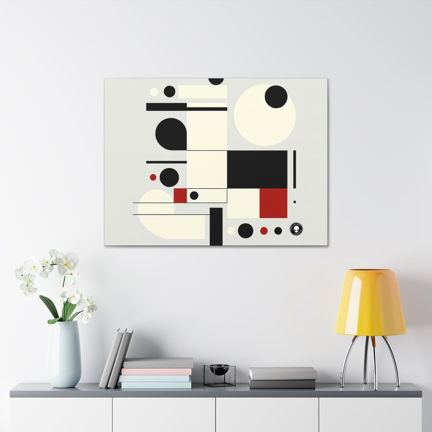 "Equilibrio dinámico: una exploración suprematista" - El suprematismo alienígena de Canva