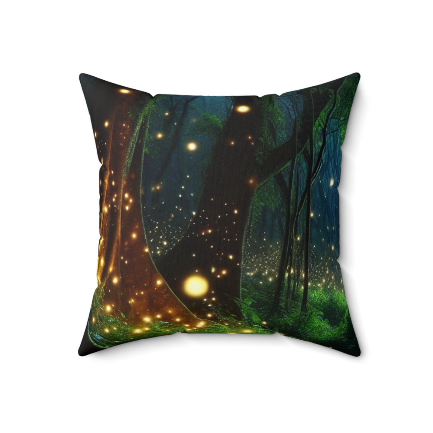 "Enchanted Night"- The Alien Spun Polyester Square Pillow